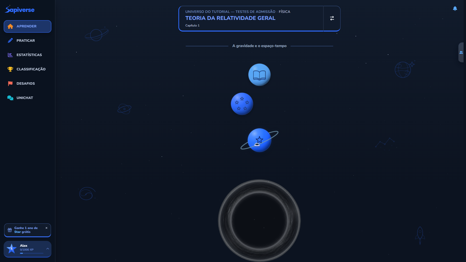 Prévia da trilha de aprendizagem Sapiverse