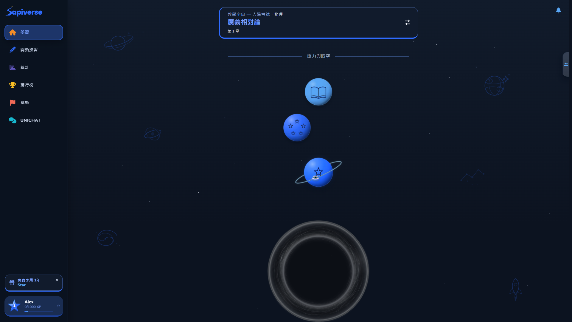 Sapiverse 學習路徑預覽